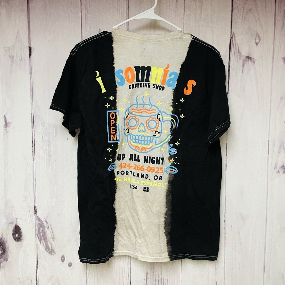 Open 925 Shirt Mens Size Small Insomnias Caffeine Coffee Shop Portland OR